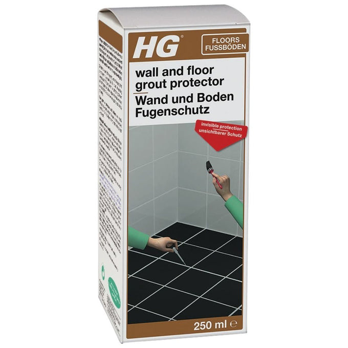 Hg Floor & Wall Grout Protector 250ml prevents soiling, restores original color, resists grease, dirt, wine – Keans