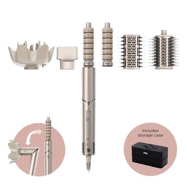 Shark FlexStyle 5 in 1 Air Styler & Hair Dryer with Storage Case - Stone - Image 1