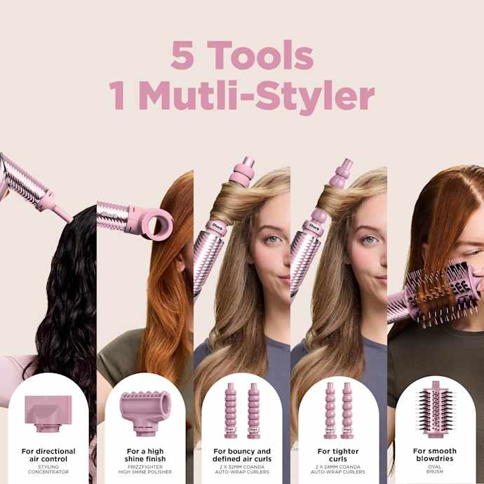 Shark Flexstyle Ion Curl- Pink 4 In 1 | HD850UKPK - Image 10