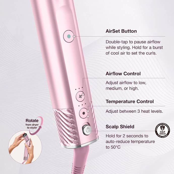 Shark Flexstyle Ion Curl- Pink 4 In 1 | HD850UKPK - Image 9