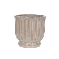Heligan Vase (Taupe/Maroon/Green)