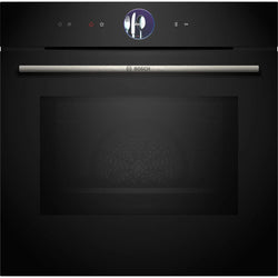 Bosch Series 8 built-in oven with microwave, air fry, pyrolytic cleaning, 20 heating functions – available at Keans