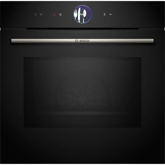 Bosch Series 8 built-in oven with microwave, air fry, pyrolytic cleaning, 20 heating functions – available at Keans