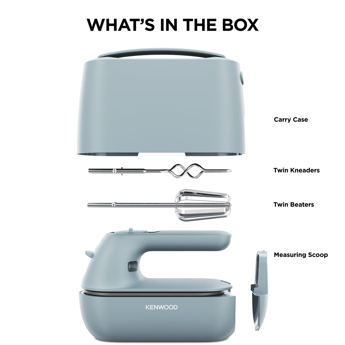 Kenwood Go Stand Mixer | Storm Blue | Hand Mixer | KZM35.000GY - Image 3
