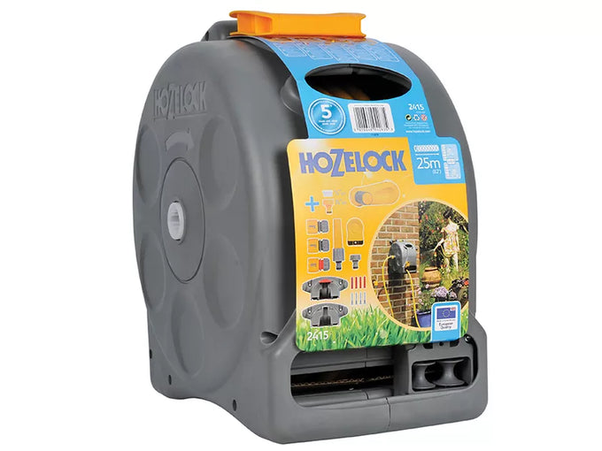 Hozelock 2 in 1 Compact Enclosed Hose Reel with 25m Hose - Image 3