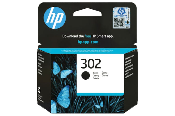 HP 302 Original Black Ink Cartridge, standard capacity, compatible with HP DeskJet and OfficeJet printers – Keans Claremorris