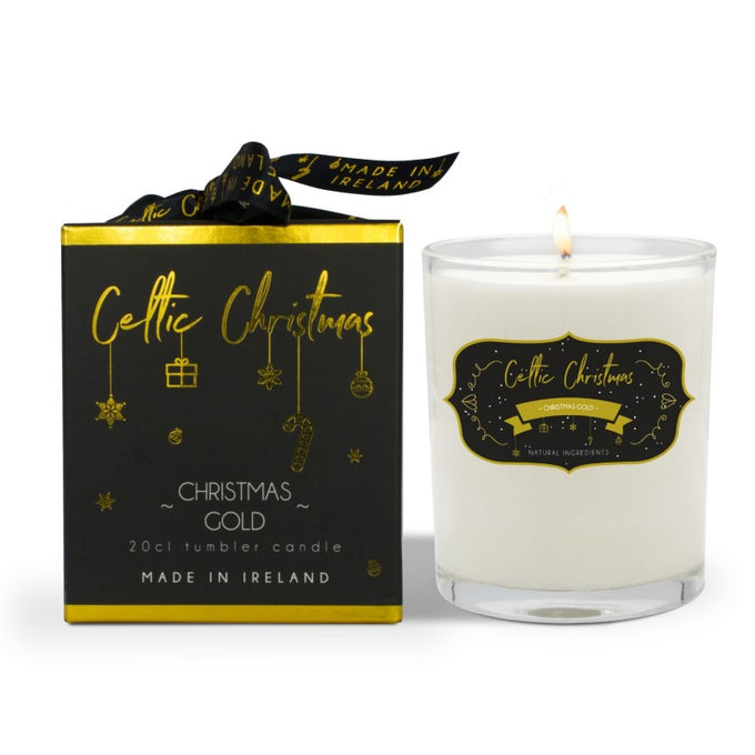 Celtic Baked Apple Xmas Gold Candle 20cl - Image 3