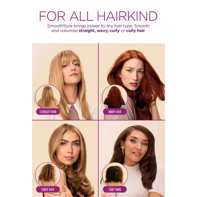 Shark SmoothStyle Hot Brush & Smoothing Comb with Storage Bag HT212UK – sleek styling tool at Keans Claremorris