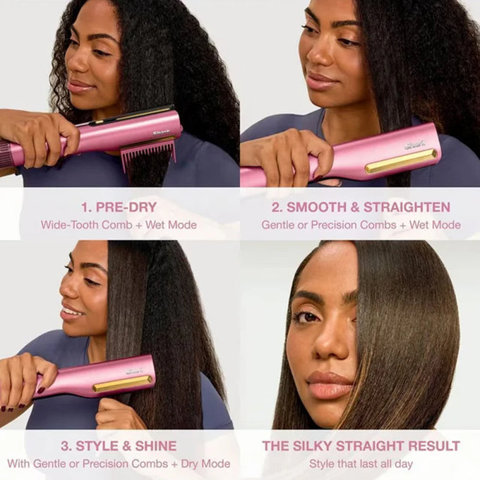 Shark SilkiPro 2-in-1 Straightener & Dryer – Rose| HT401UKPK - Image 5