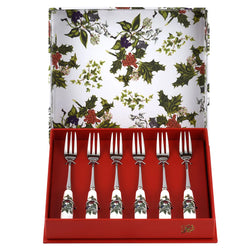 Holly & Ivy Pastry Fork Set 6