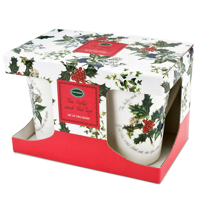 Holly & Ivy Mug 10oz Pair - Image 1