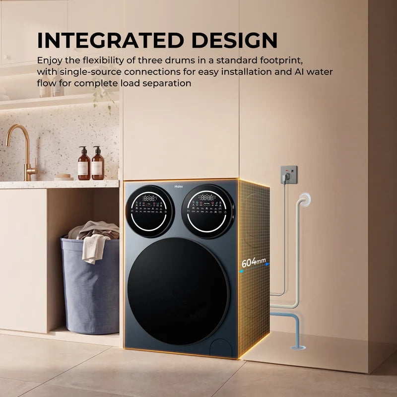 Haier Multi Wash 3-Drum Washing Machine 10kg+1kg+1kg | HW120BD14697U1UK - Image 8