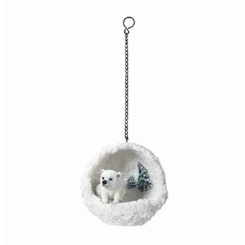 Hanging Polar Bear Mini Snowball G - 6cm Keans Claremorris