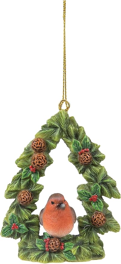 Hanging Robin Floral Tree – 9cm Keans Claremorris