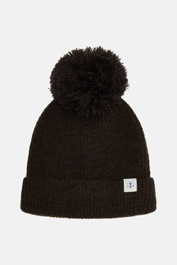 Hannah Hat & Bobble - One Size -Cocoa Keans Claremorris