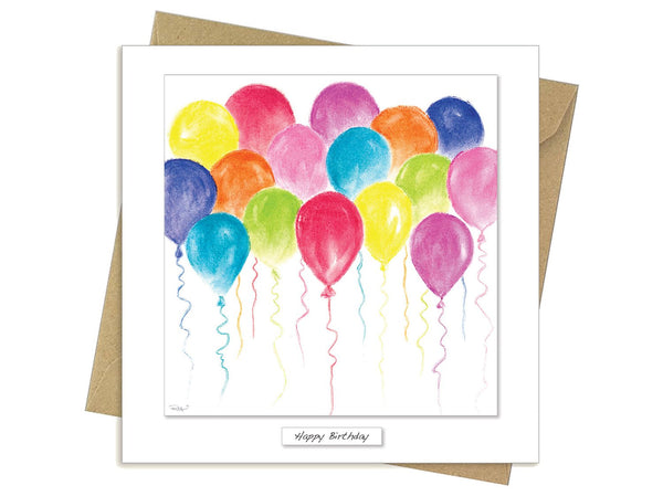 Happy Birthday Balloons card