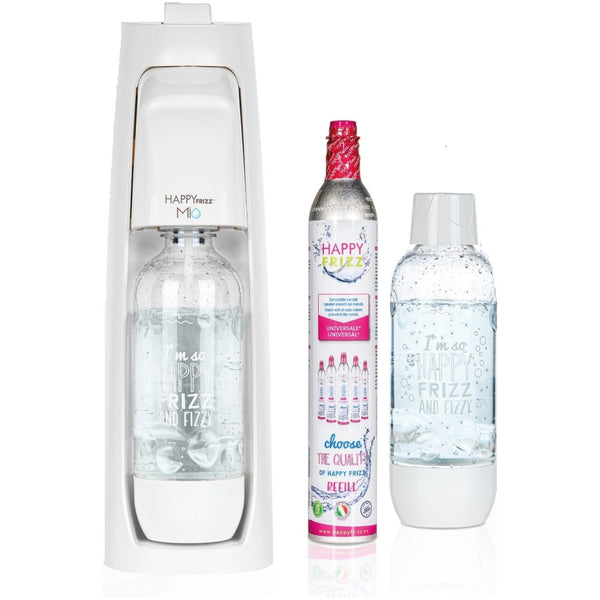 Happy Frizz MIO Black Sparkling Water Maker with Gas Cylinder and 2 Bottles – Keans Claremorris
