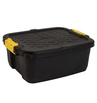 Heavy Duty Storage Box with Lid 24L, 50x40x20cm, durable plastic container for storage – Keans Claremorris