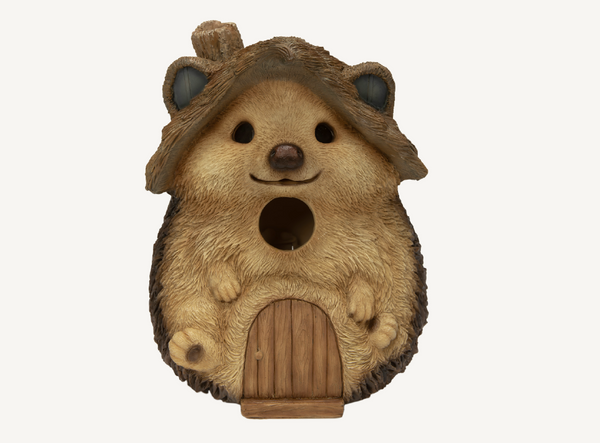 Hedgehog Cottage Birdhouse - Garden Ornament Keans Claremorris