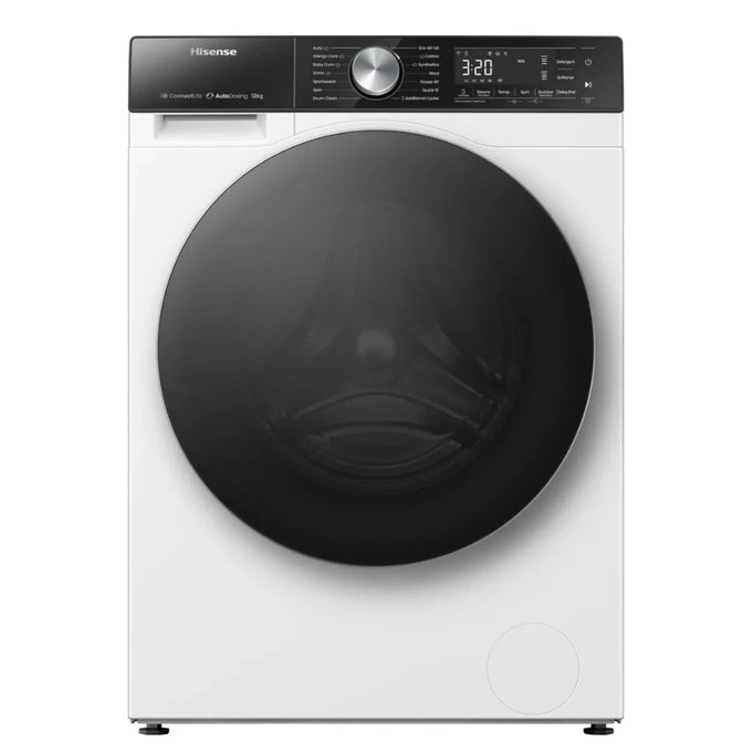 Hisense 5S Series 12 kg 1400 Spin Auto Dosing Washing Machine - White | WF5S1245BW | Keans Claremorris