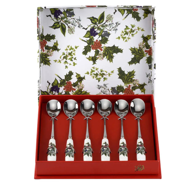 Holly & Ivy Tea Spoon Set 6 Keans Claremorris