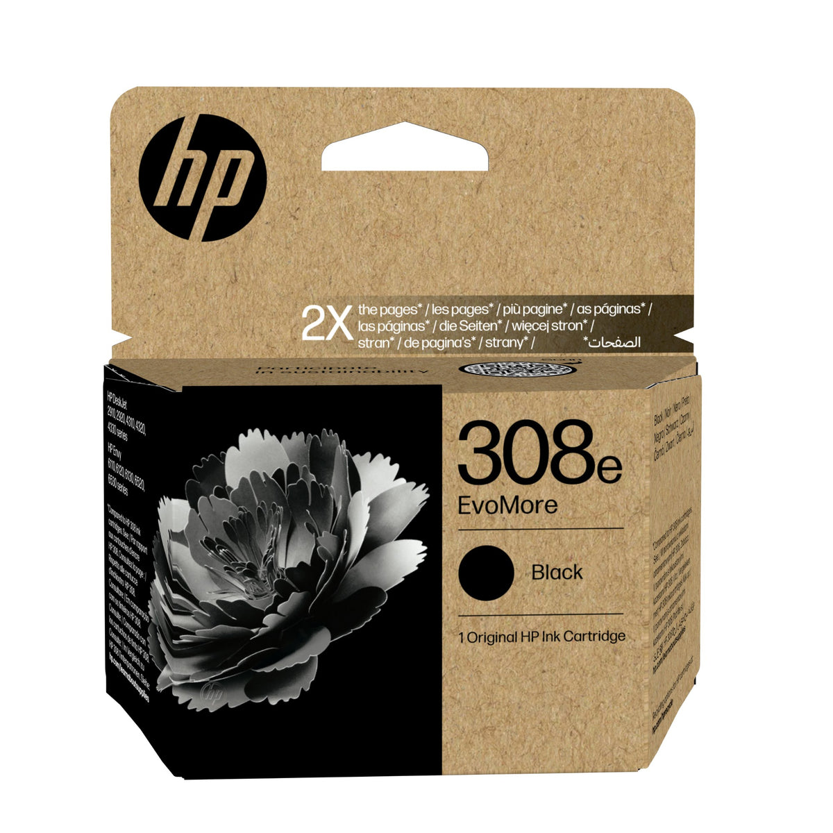 Hp 308E Evomore Black Original Ink Cartridge | 7FP22UE Keans Claremorris