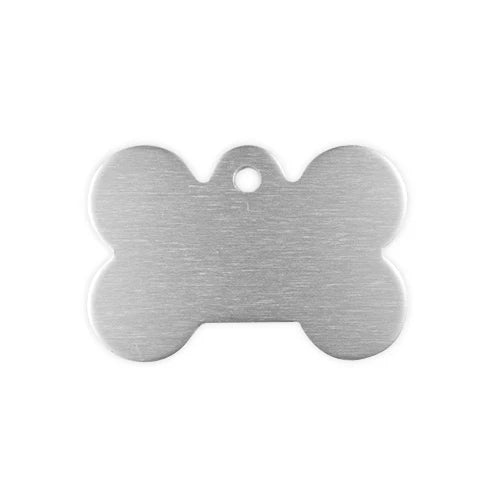 ID Name Tag - Engraved - Silver Bone Keans Claremorris