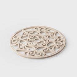 Vintage Round Silicone Trivet 19.5cm Oyster
