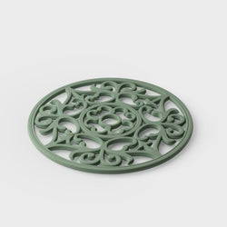 Vintage Round Silicone Trivet 19.5cm Sage