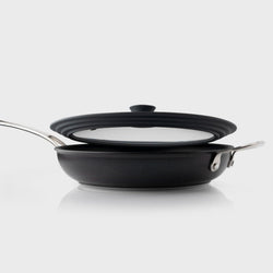Silicone and Glass Universal Pan Lid 26/28/30cm Black