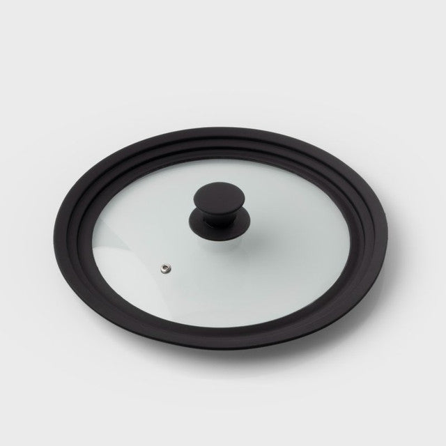 Silicone and Glass Universal Pan Lid 26/28/30cm Black - Image 3