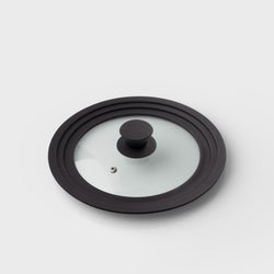 Silicone and Glass Universal Pan Lid 20/22/24cm Black