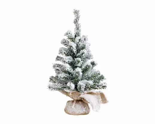 Imperial Mini Tree Snowy Indoor, Green/White D.28 cm x H.45 cm Keans Claremorris