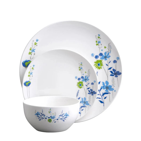 Indigo Bloom 12piece Dinner Set Keans Claremorris