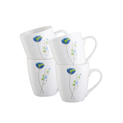Indigo Bloom 4 Mugs Set Keans Claremorris