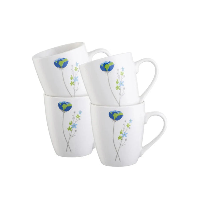 Indigo Bloom 4 Mugs Set Keans Claremorris