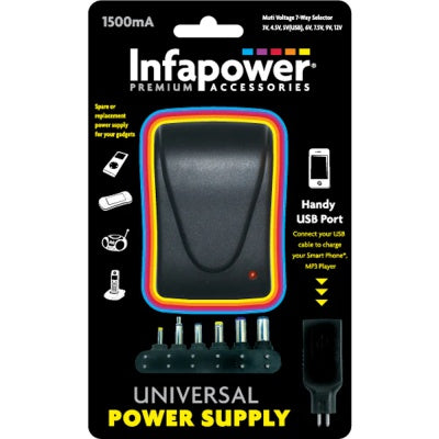 Infapower 1500Mah Multi Voltage Adaptor Keans Claremorris