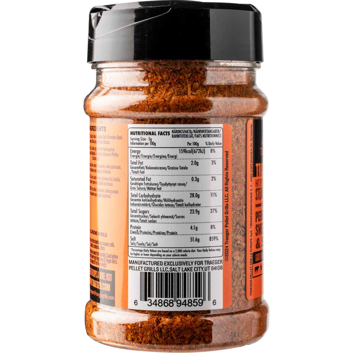 Traeger 200g Garlic & Chili Pepper Rub for grilling, flavorful spice blend | Keans Claremorris