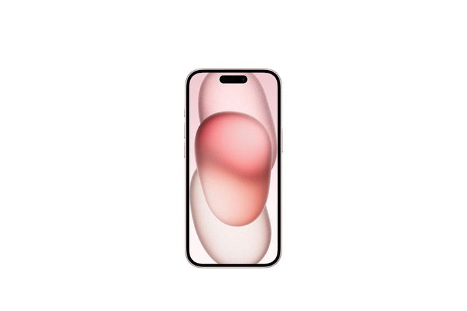 iPhone 15 Pink 128GB 5G smartphone, sleek design, available at Keans Claremorris store
