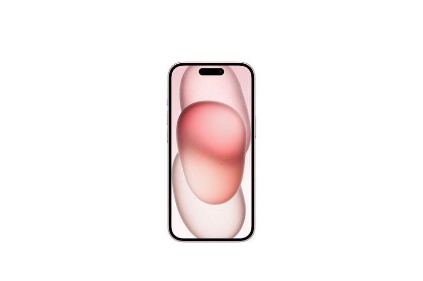iPhone 15 Pink 128GB 5G smartphone, sleek design, available at Keans Claremorris store