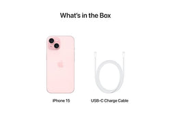 iPhone 15 Pink 5G 128GB smartphone, sleek design, available at Keans Claremorris store