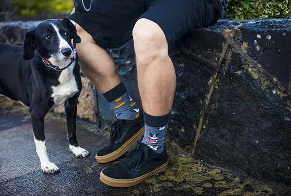 Steak Spuds and Pull Like a Dog 8-12 funny socks inspired by O'Donovan brothers, available at Keans Claremorris.