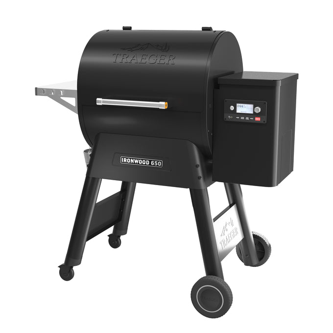 Traeger Ironwood 650 Pellet Grill with digital controller, WiFIRE technology – available at Keans Claremorris