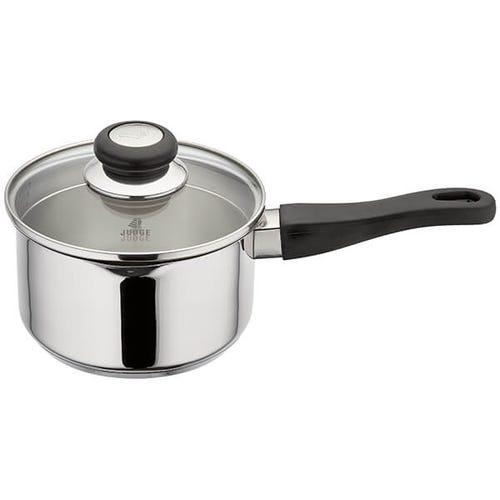 Judge Vista 16cm 1.5L draining saucepan with double-sided lid, steam release, induction compatible – Keans Claremorris