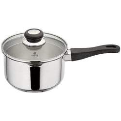 Judge Vista 18cm 2.1L draining saucepan with double-sided lid, steam release, stay-cool handle, induction safe – Keans