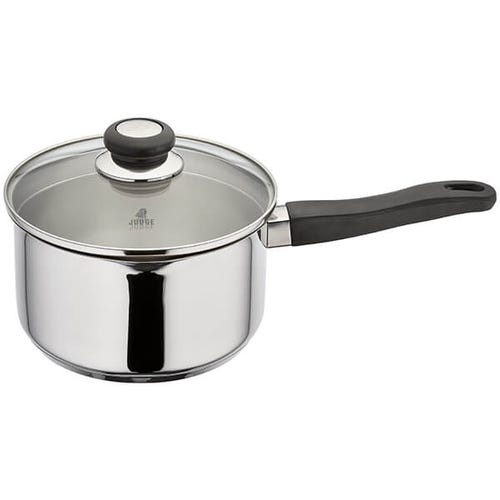 Judge Vista 20cm Draining Saucepan 3L with double-sided lid, steam release, stay-cool handle, induction compatible - Keans