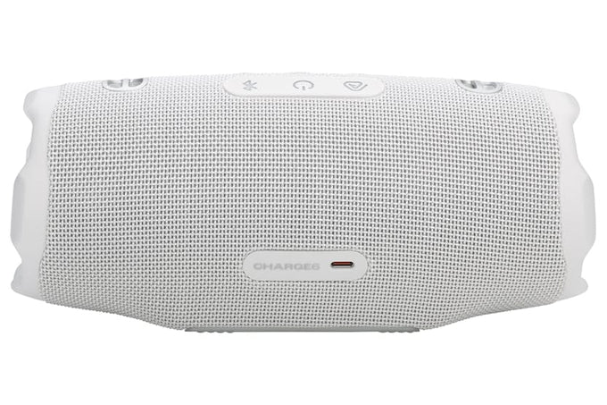 JBL Charge 6 Portable Bluetooth Speaker - White - Image 3