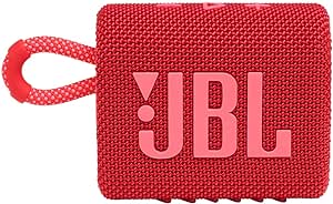 JBL GO 4 Red Portable Bluetooth Speaker with enhanced bass, waterproof, 7-hour playtime – available at Keans Claremorris