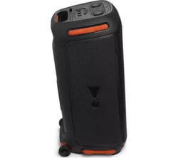 JBL Mega 800W Party Speaker on wheels for powerful sound, portable design – available at Keans Claremorris.