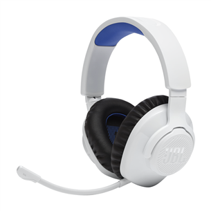 JBL Quantum 360P for Playstation,  Over-ear Headset, White and Blue